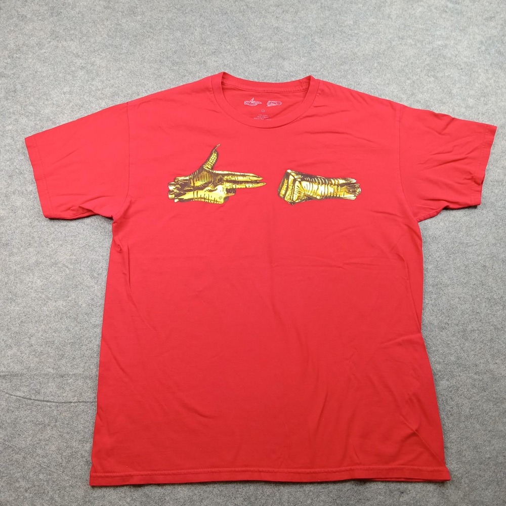 Run The Jewels Shirt Mens Large RTJ Hands Graphic Tee Hip Hop Rap Band Music